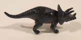 S.H. Black Triceratops 3 1/2" Long Dinosaur Toy Figure