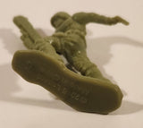 2015 Lanard Running Army Man Soldier 1 3/4" Light Green Plastic Toy Figure