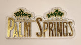 Palm Springs 1 3/8" x 3" Rubber Fridge Magnet