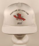 Logan Lake B.C. Lions Club Fest Lobster White Snapback Trucker Cap Hat