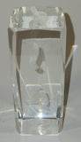 NHL Montreal Canadiens Logo and Player Laser Etched 4 3/4" Clear Glass Paper Weight