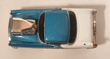 Muscle Machines 1956 Oldsmobile 88 Turquoise and White Die Cast Toy Car Vehicle