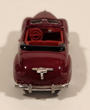 CMW Mini Metals HO Scale 1948 Ford Convertible Ruby Red Die Cast Toy Car Vehicle with Opening Hood