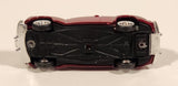 CMW Mini Metals HO Scale 1948 Ford Convertible Ruby Red Die Cast Toy Car Vehicle with Opening Hood