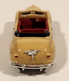 CMW Mini Metals HO Scale 1948 Ford Convertible Tan Die Cast Toy Car Vehicle with Opening Hood
