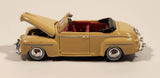 CMW Mini Metals HO Scale 1948 Ford Convertible Tan Die Cast Toy Car Vehicle with Opening Hood