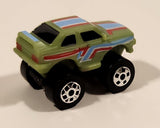 1987 Road Champs BMW M3 Green Micro Mini Die Cast Toy Car Vehicle