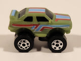 1987 Road Champs BMW M3 Green Micro Mini Die Cast Toy Car Vehicle