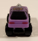 1987 Road Champs Mustang Purple Micro Mini Die Cast Toy Car Vehicle