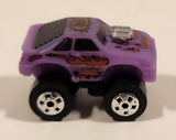 1987 Road Champs Mustang Purple Micro Mini Die Cast Toy Car Vehicle
