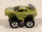 1987 Road Champs Ferrari Testarossa Green Micro Mini Die Cast Toy Car Vehicle