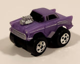1987 Road Champs '57 Chevy Purple Micro Mini Die Cast Toy Car Vehicle