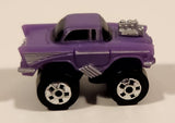 1987 Road Champs '57 Chevy Purple Micro Mini Die Cast Toy Car Vehicle