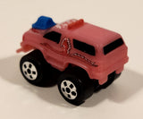 1987 Road Champs Ford Bronco Pink Micro Mini Die Cast Toy Car Vehicle