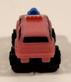 1987 Road Champs Ford Bronco Pink Micro Mini Die Cast Toy Car Vehicle