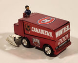 2001 White Rose Collectibles NHL Montreal Canadiens Zamboni Red Chrome 1:50 Scale Die Cast Toy Car Vehicle