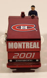2001 White Rose Collectibles NHL Montreal Canadiens Zamboni Red Chrome 1:50 Scale Die Cast Toy Car Vehicle
