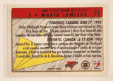 1993-94 Topps Premiere NHL #91 Pittsburgh Penguins Mario Lemieux NHL First Team All-Star Trading Card