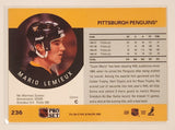 1990-91 Pro Set NHL #236 Pittsburgh Penguins Mario Lemieux Trading Card
