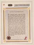 1991-92 Upper Deck NHL #47 Pittsburgh Penguins Mario Lemieux White House Welcome Trading Card