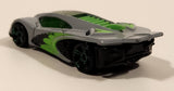 2011 Hot Wheels Wall Tracks Display Rack Side Draft Grey Die Cast Toy Car Vehicle