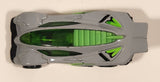 2011 Hot Wheels Wall Tracks Display Rack Side Draft Grey Die Cast Toy Car Vehicle