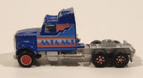 Vintage Majorette Super Movers Kenworth Semi Truck Miami Vice Blue 1/87 Scale Die Cast Toy Car Vehicle