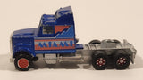 Vintage Majorette Super Movers Kenworth Semi Truck Miami Vice Blue 1/87 Scale Die Cast Toy Car Vehicle