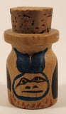 Hand Painted Aboriginal Wood Cork Bottle