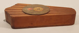 Vintage Mid Century Wooden Knife Block Wall Hanging