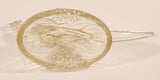 Vintage K.R. Haley Ring Neck Pheasant Bird 11 1/2" Clear Art Glass Sculpture