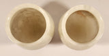 Vintage White Marble Onyx Goblet Cup Set of 2