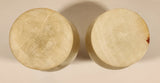 Vintage White Marble Onyx Goblet Cup Set of 2
