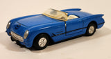 SS409 1956 Chevrolet Corvette Convertible Blue Pull Back Die Cast Toy Car Vehicle with Opening Doors