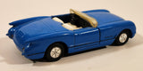 SS409 1956 Chevrolet Corvette Convertible Blue Pull Back Die Cast Toy Car Vehicle with Opening Doors