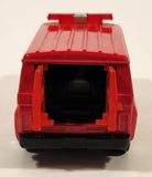 Unknown Brand No. 8710 Van Fire Red Pull Back 1:38 Scale Die Cast Toy Car Vehicle