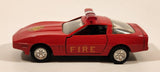 Unknown Brand No. 8306 Corvette Fire Red Pull Back 1:43 Scale Die Cast Toy Car Vehicle
