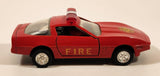 Unknown Brand No. 8306 Corvette Fire Red Pull Back 1:43 Scale Die Cast Toy Car Vehicle