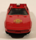 Unknown Brand No. 8306 Corvette Fire Red Pull Back 1:43 Scale Die Cast Toy Car Vehicle