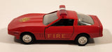 Unknown Brand No. 8306 Corvette Fire Red Pull Back 1:43 Scale Die Cast Toy Car Vehicle