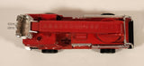 Unknown Brand No. 8730 Fire Truck Snorkel Aerial Red Pull Back Die Cast Toy Car Vehicle