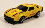 Unknown Brand No. 8308 Camaro Z-28 #N33 Yellow Pull Back Die Cast Toy Car Vehicle
