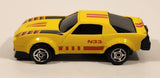 Unknown Brand No. 8308 Camaro Z-28 #N33 Yellow Pull Back Die Cast Toy Car Vehicle