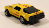 Unknown Brand No. 8308 Camaro Z-28 #N33 Yellow Pull Back Die Cast Toy Car Vehicle