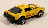 Unknown Brand No. 8308 Camaro Z-28 #N33 Yellow Pull Back Die Cast Toy Car Vehicle