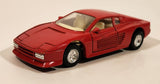 Unknown Brand No. 8704 Ferrari Testarossa Red Pull Back Die Cast Toy Car Vehicle with Opening Doors