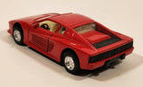 Unknown Brand No. 8704 Ferrari Testarossa Red Pull Back Die Cast Toy Car Vehicle with Opening Doors