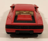 Unknown Brand No. 8704 Ferrari Testarossa Red Pull Back Die Cast Toy Car Vehicle with Opening Doors