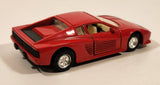 Unknown Brand No. 8704 Ferrari Testarossa Red Pull Back Die Cast Toy Car Vehicle with Opening Doors