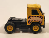 Vintage Buddy L Construction Semi Truck Yellow Pressed Steel Die Cast Toy Car Vehicle